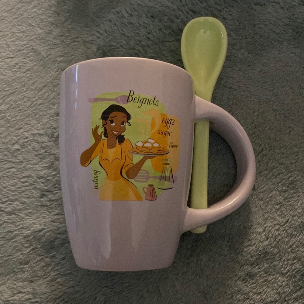 Disney Parks Epcot Food And Wine Tiana Mug With Spoon